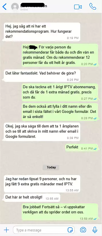 IPTV Nordic WhatsApp Image